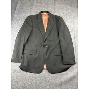 VTG Evan-Picone for Gottschalk's Men 46L Sport Coat Blazer 100% Wool Herringbone